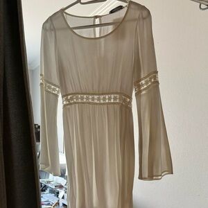 Delicate White Dress with Lace Details